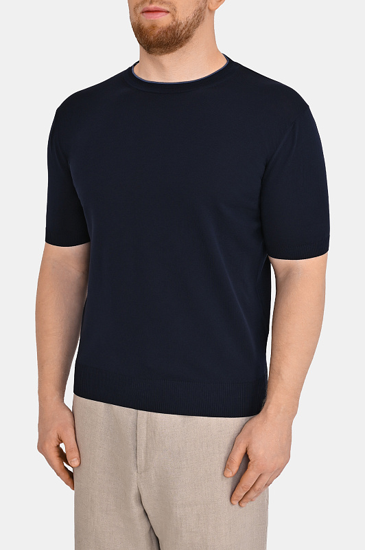 Джемпер CANALI Темно-синий Мужской C1161MK02460