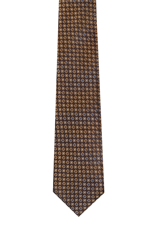 Галстук CANALI Коричневый Мужской 18HJ04565 Галстук CANALI Коричневый Мужской 18HJ04565