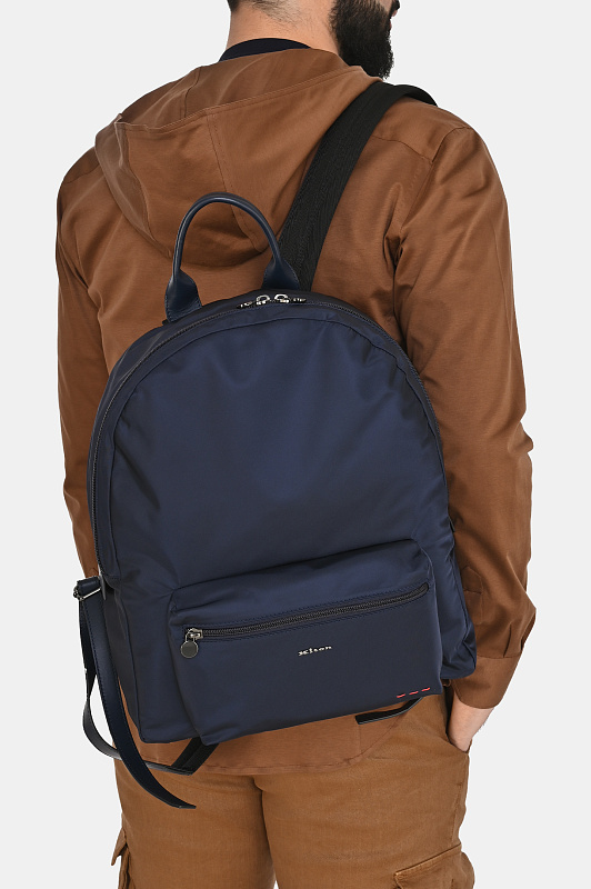 Рюкзак KITON Темно-синий Мужской UBA0084N012210