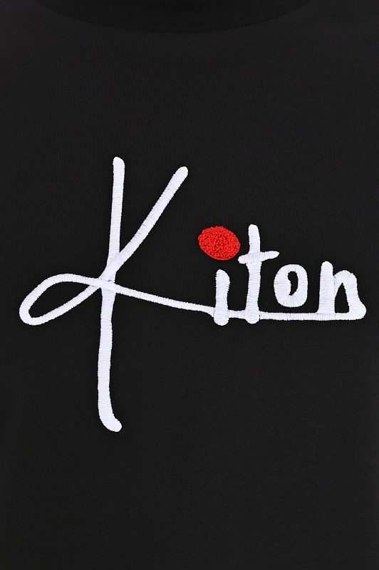 Футболка KITON Черный Мужской UMK03020