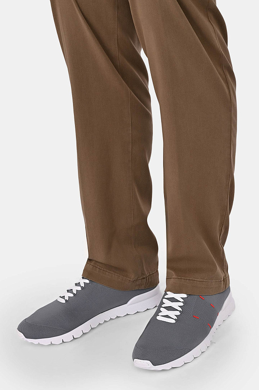 Кроссовки KITON Серый Мужской USSA392N013620