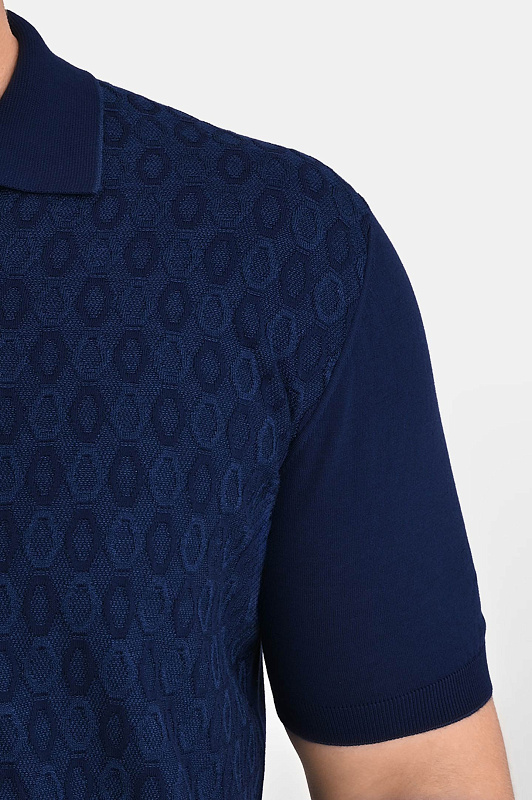 Поло STEFANO RICCI Темно-синий Мужской K414015P31 F26166