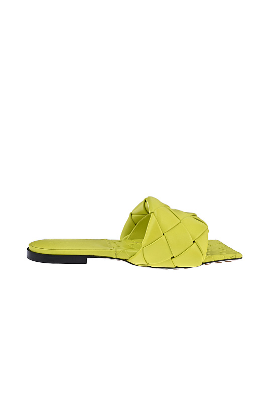 Шлепанцы BOTTEGA VENETA Желтый Женский 608853 VBSS0