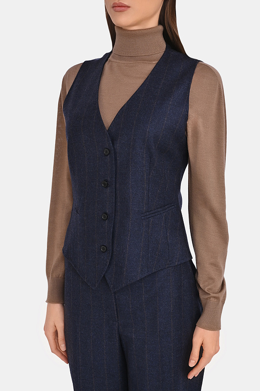 Жилет KITON Темно-синий Женский D47456K0540I0 Жилет KITON Темно-синий Женский D47456K0540I0