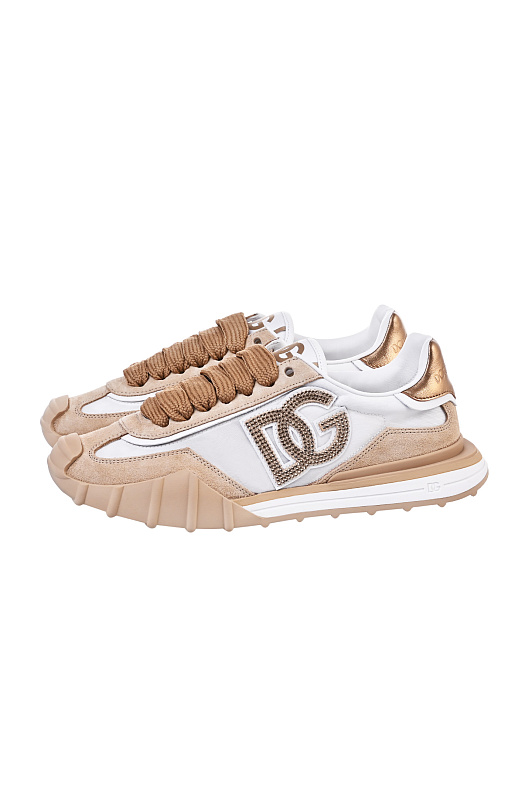 Кроссовки DOLCE & GABBANA Бежевый Женский CK2384 A6N71 Кроссовки DOLCE & GABBANA Бежевый Женский CK2384 A6N71