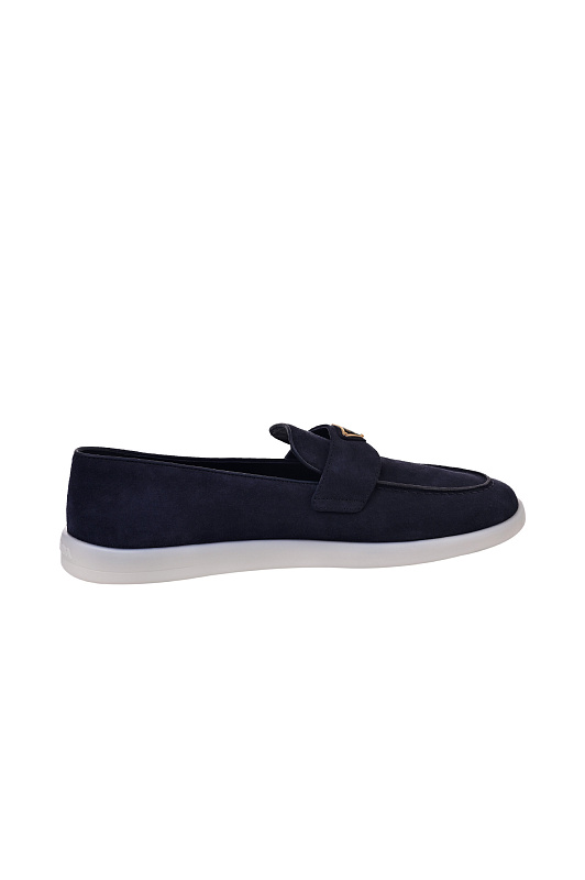 Лоферы PRADA  Темно-синий Женский 1D222NB0253LOL