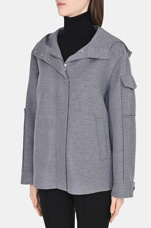 Пальто LORO PIANA Серый Женский FAM4142