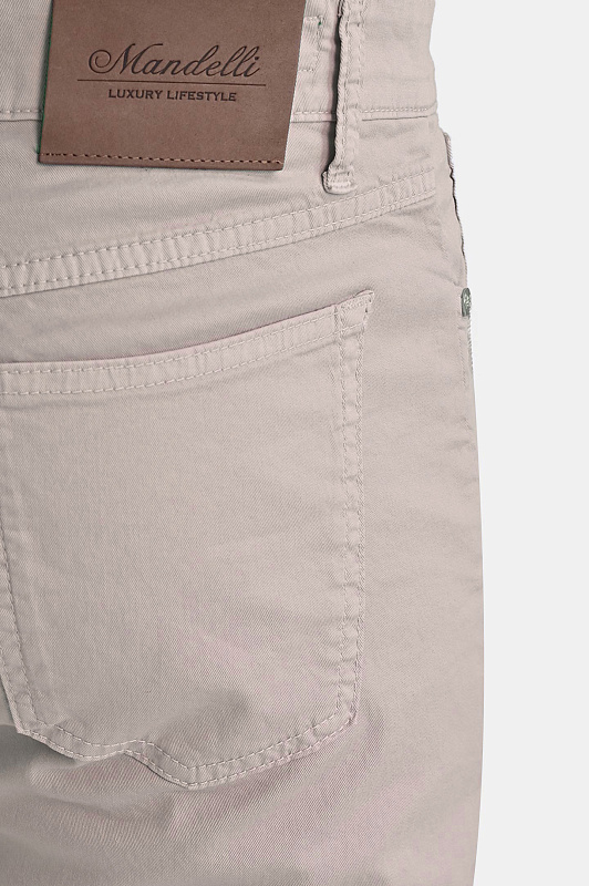 Джинсы MANDELLI Бежевый Мужской P26-0MIAMI-5695