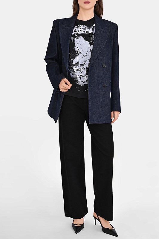 Футболка DOLCE & GABBANA  Черный Женский F8V90TGDDH4