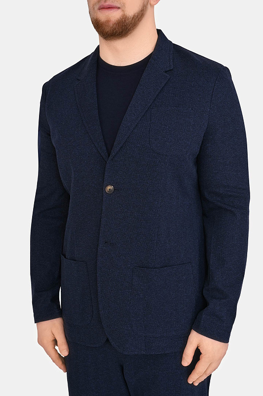Пиджак CAPOBIANCO Темно-синий Мужской 18M214.AL00.