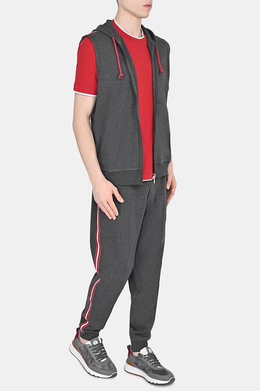 Футболка BRUNELLO  CUCINELLI Красный Мужской MTS797427