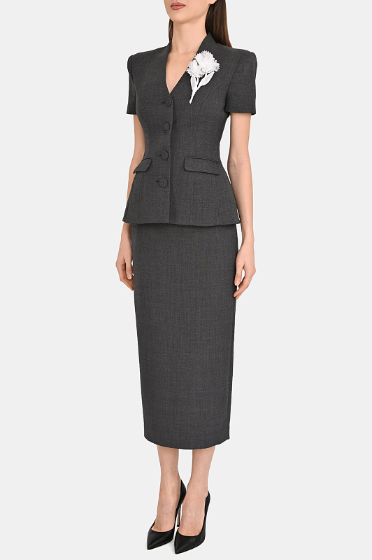 Платье SELF PORTRAIT  Темно-серый Женский RS26160MAGR