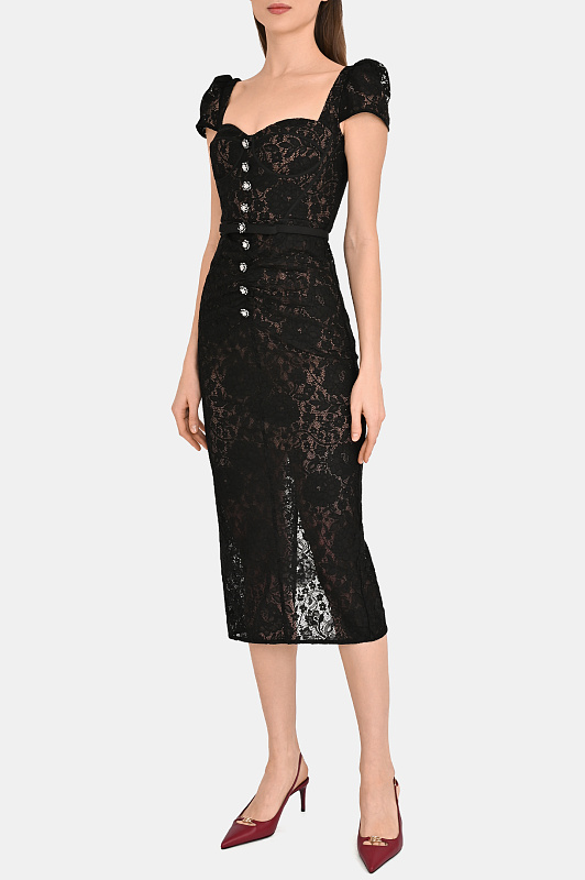 Платье+ремень SELF PORTRAIT  Черный Женский RS26173MAB