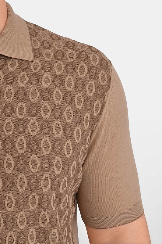 Поло STEFANO RICCI Бежевый Мужской K414015P31 F26166