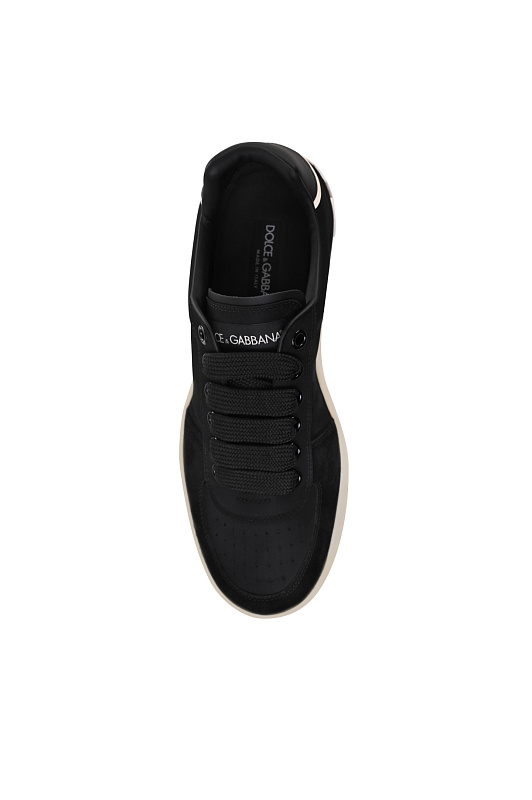 Кожаные кроссовки DOLCE & GABBANA Черный Мужской CS2392 A0136 Кожаные кроссовки DOLCE & GABBANA Черный Мужской CS2392 A0136