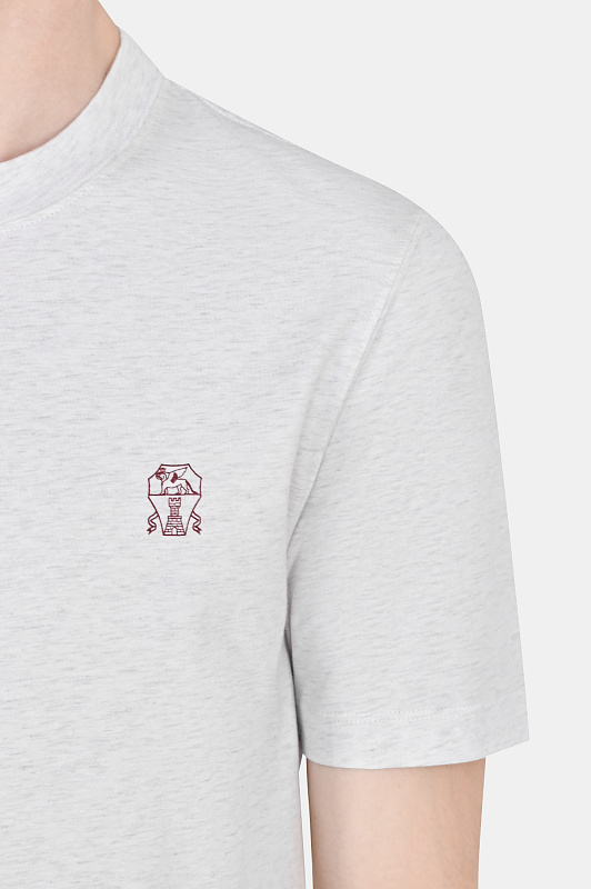 Футболка BRUNELLO  CUCINELLI Молочный Мужской M0T618440