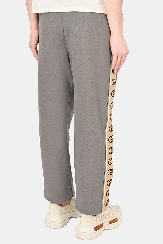 Брюки спорт GUCCI Серый Мужской 630713 XJBUW