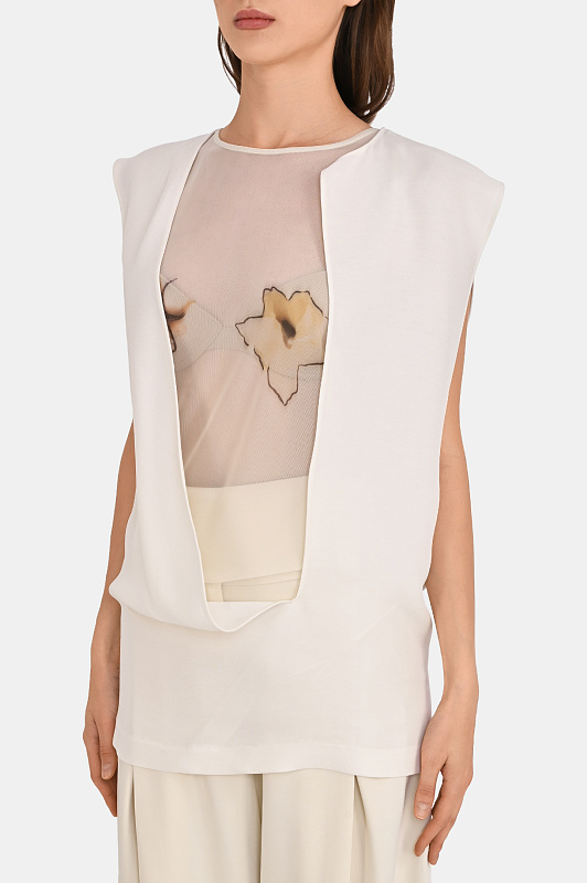 Блуза SPORTMAX Белый Женский SPSCALLE 2612191043600