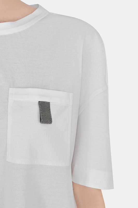 Футболка BRUNELLO  CUCINELLI Белый Женский MPA45BK400