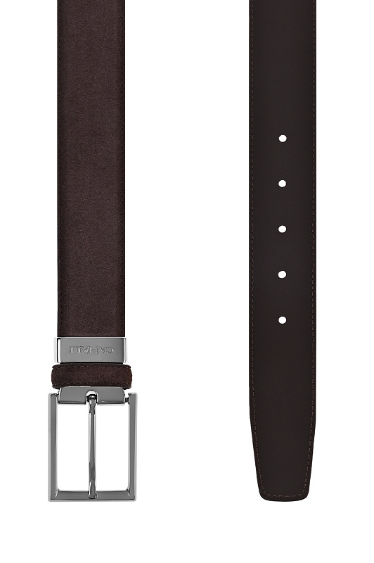 Ремень CANALI Темно-коричневый Мужской 50CKB00477