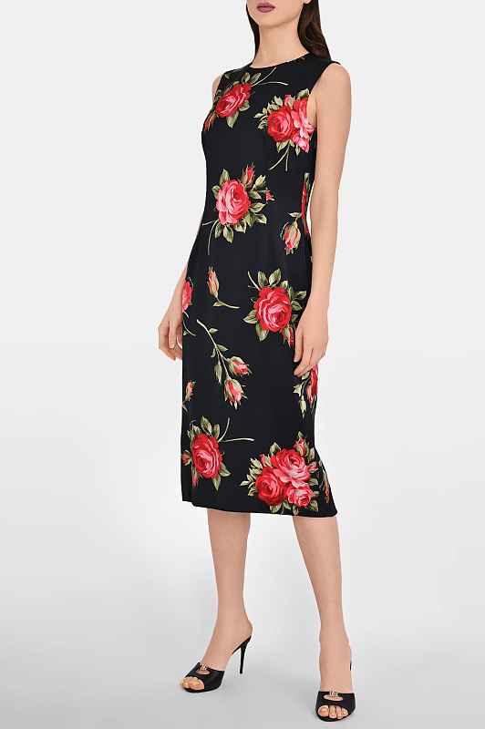 Платье DOLCE & GABBANA  Черный Женский F6GASTFSICD