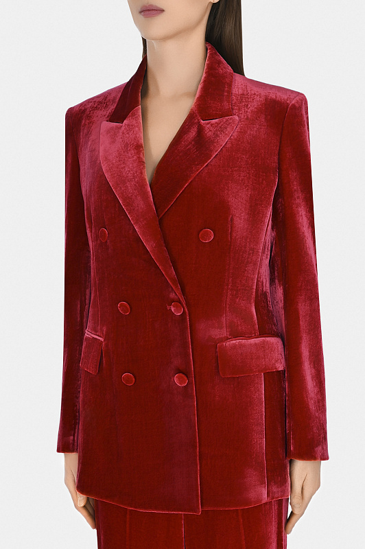 Жакет двубортный P.A.R.O.S.H. Красный Женский D420256 RELUR24