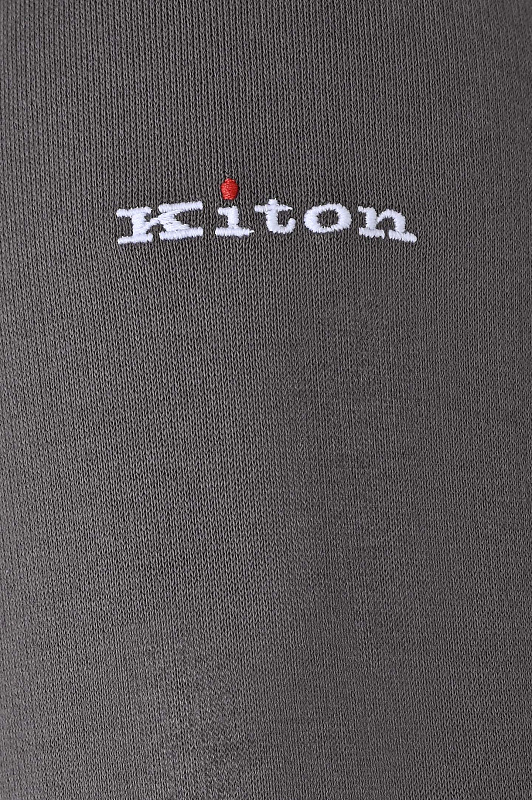 Спортивная куртка из хлопка KITON Серый Мужской UMKZ01005