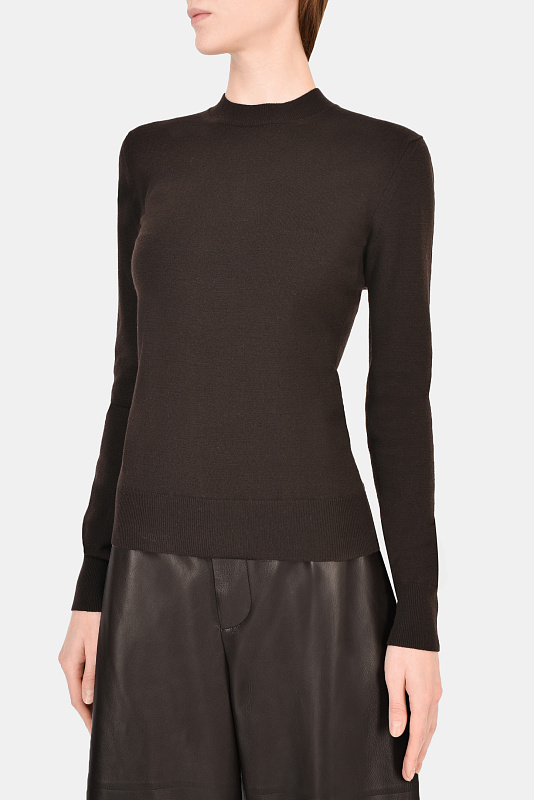 Свитер BOTTEGA VENETA Коричневый Женский 670149 V0ZY0