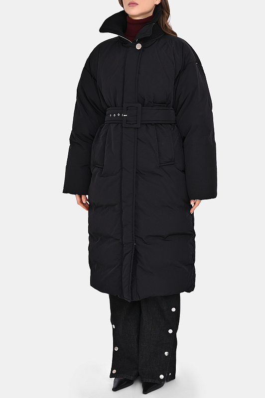 Пальто+пояс SPORTMAX Черный Женский CASARSA 2522496012600