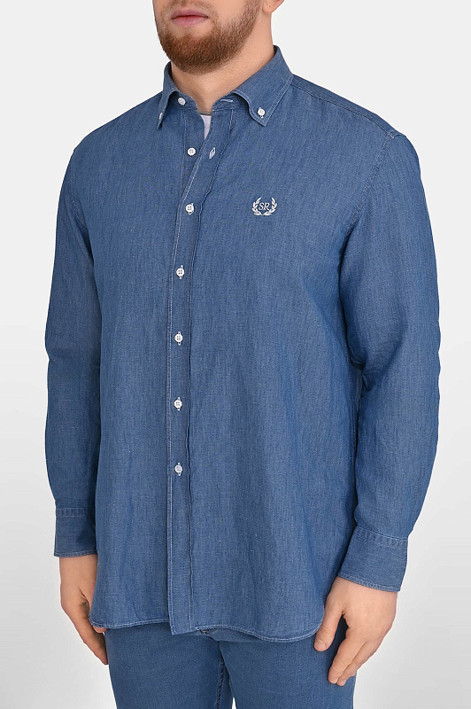 Рубашка STEFANO RICCI Голубой Мужской MC008209 EX2907