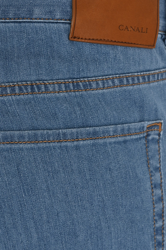 Прямые базовые джинсы CANALI Голубой Мужской PD00400 91700
