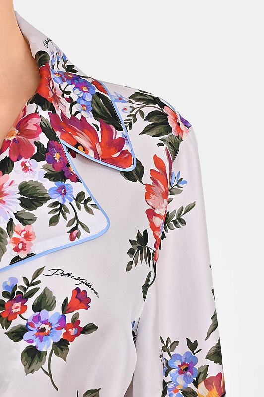 Блуза+пояс DOLCE & GABBANA  Белый Женский F5Q03TIS11I HA5ZO