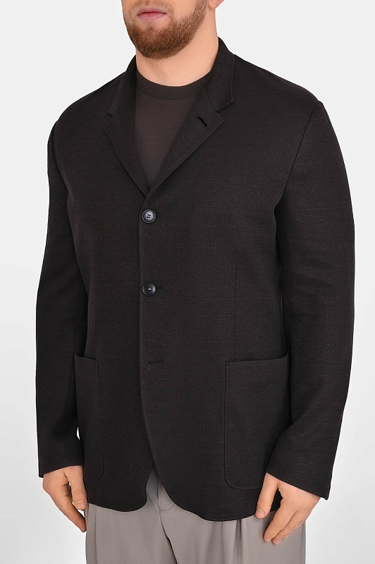 Куртка CANALI Темно-коричневый Мужской J31020JJ03453