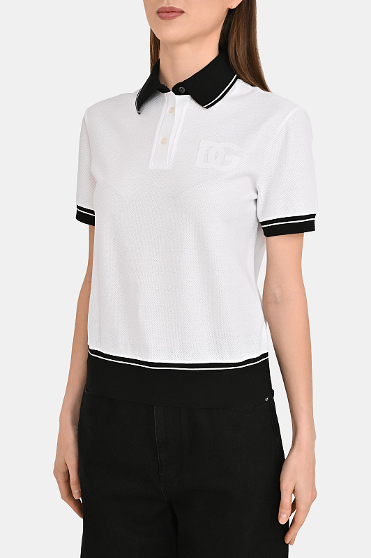 Поло DOLCE & GABBANA Белый Женский F8V33Z GDDMH Поло DOLCE & GABBANA Белый Женский F8V33Z GDDMH