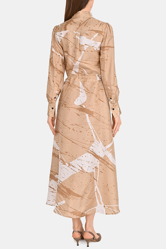 Платье KITON Бежевый Женский D52302K0999G05000