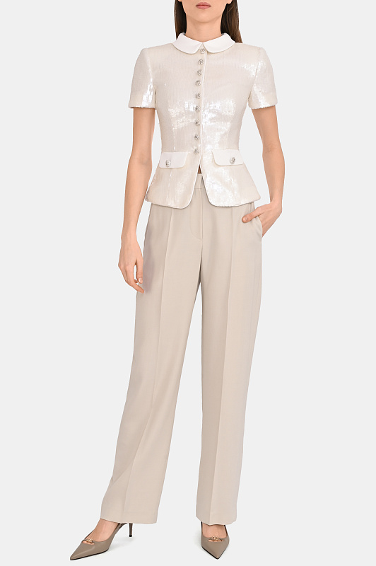 Блуза SELF PORTRAIT  Молочный Женский RS26016TW