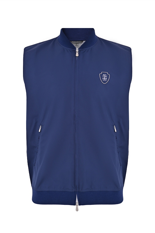 Жилет BRUNELLO CUCINELLI Синий Мужской MB4229083T Жилет BRUNELLO CUCINELLI Синий Мужской MB4229083T
