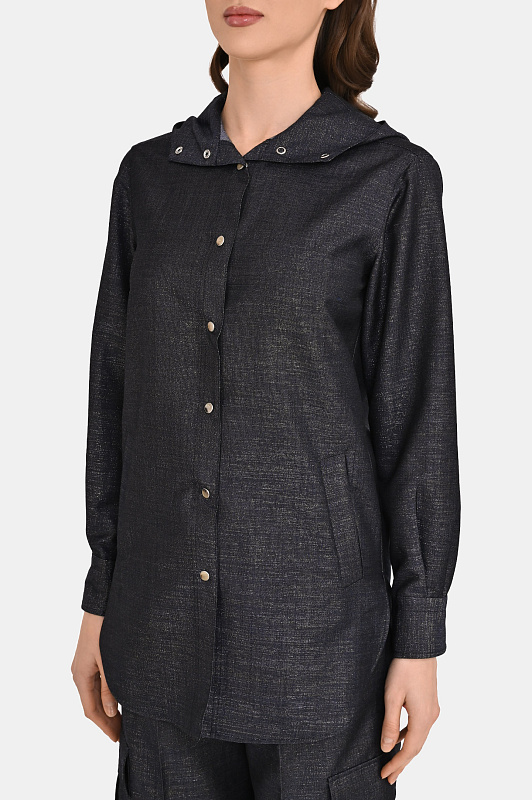 Блуза KITON Темно-синий Женский D54435K0901G0