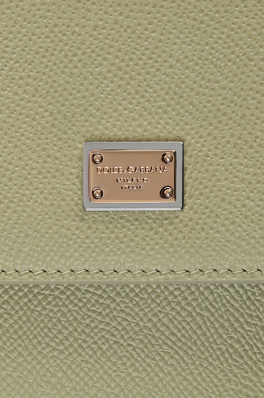 Кожаная сумка с клапаном DOLCE & GABBANA Зеленый Женский BB6003B1001 Кожаная сумка с клапаном DOLCE & GABBANA Зеленый Женский BB6003B1001