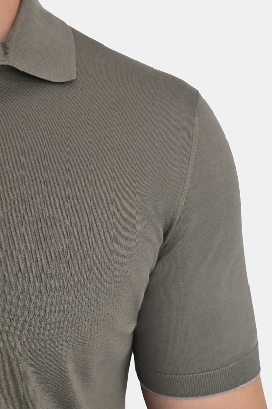 Поло BRUNELLO  CUCINELLI Оливковый Мужской M29800125