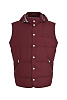 Стеганый жилет с капюшоном BRUNELLO  CUCINELLI Бордовый