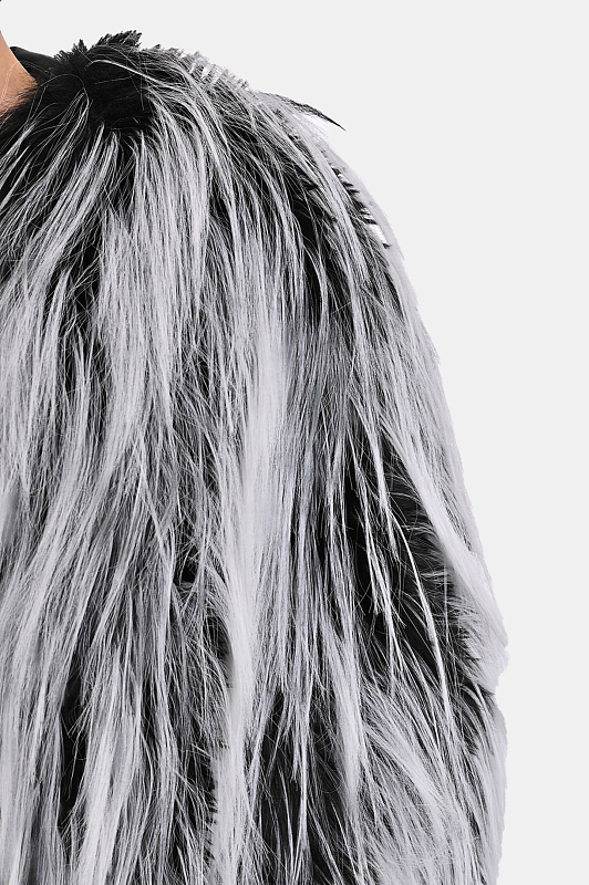 Пальто SPORTMAX Черно-белый Женский ADESSO1234 2522456033600