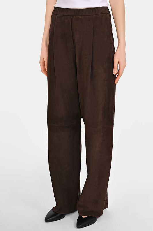 Брюки SIMONETTA  RAVIZZA Темно-коричневый Женский S06PS71S1