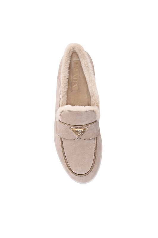 Лоферы PRADA  Светло-бежевый Мужской 2DG124A0013LRF 