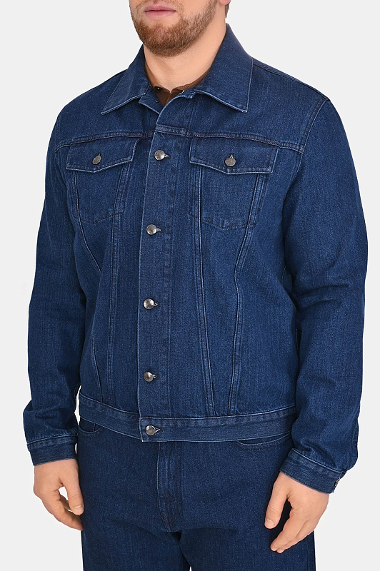 Джинсовая куртка CANALI Темно-синий Мужской PD01667 O41129 Джинсовая куртка CANALI Темно-синий Мужской PD01667 O41129
