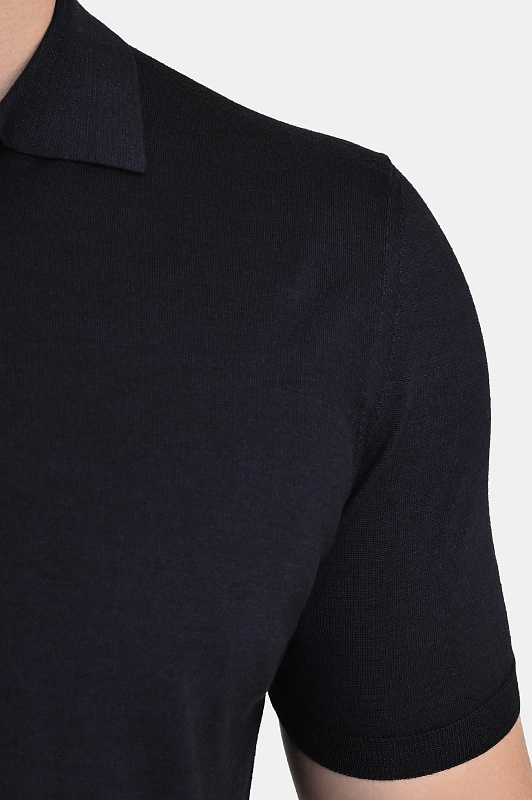 Поло CANALI Темно-синий Мужской C0127MX01165