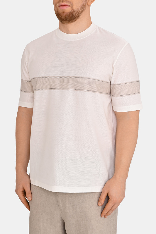 Футболка CANALI Белый Мужской T0943MJ02438