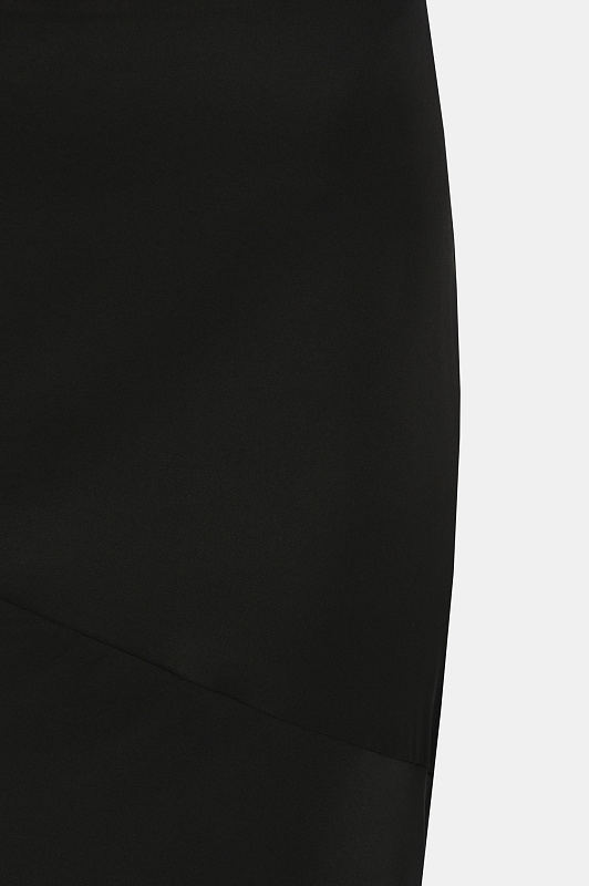 Юбка из шелка и эластана JACOB LEE Черный Женский WSS01224