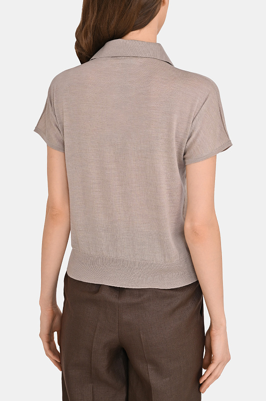 Поло KITON Бежевый Женский D577170