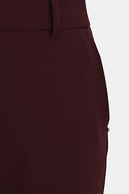 Брюки SPORTMAX Бордовый Женский FEBE 2522136082600